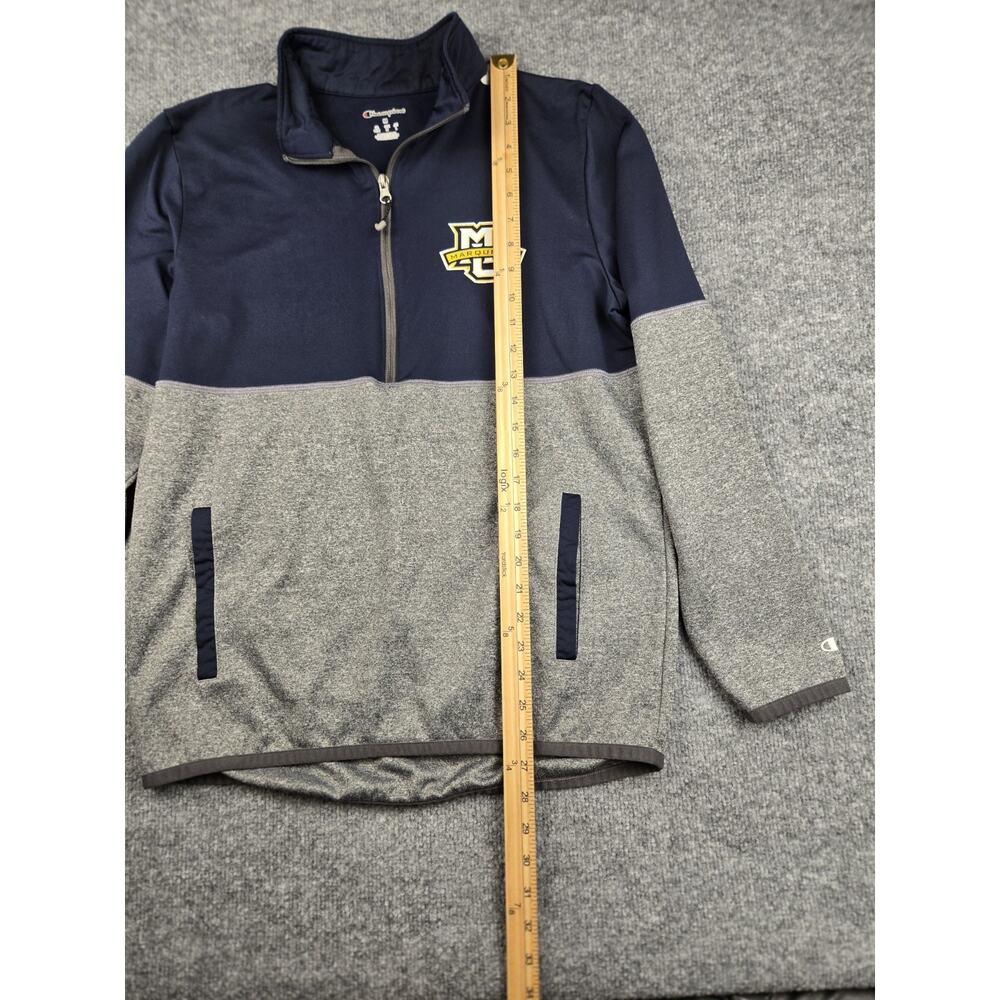 Champion Marquette University Golden Eagles Gray 1/4 Zip Pullover Men's M #943 - Picture 6 of 9
